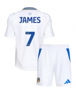 Leeds United Daniel James #7 Hjemmedraktsett Barn 2024-25 Korte ermer (+ bukser)